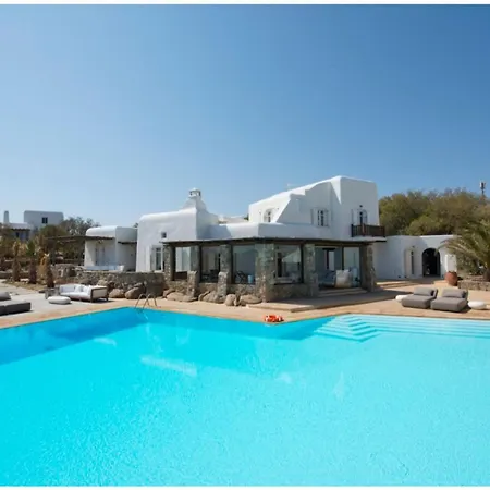 别墅 Extravagant Mykonos - 6 Bedrooms - Neano - Luxurious Interiors - Great Sea Views 奥诺斯