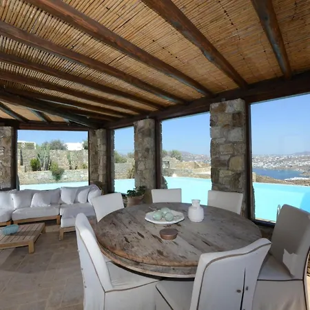 Extravagant Mykonos - 6 Bedrooms - Neano - Luxurious Interiors - Great Sea Views 别墅 奥诺斯